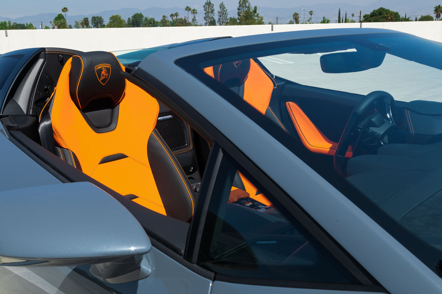 Grey Lamborghini Huracan Evo Spyder Nardo (Exotic Car Rentals In Los Angeles)