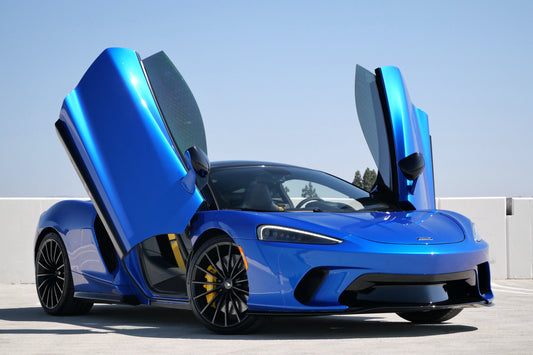 Blue Mclaren GT Coupe (Exotic Car Rentals In Los Angeles)