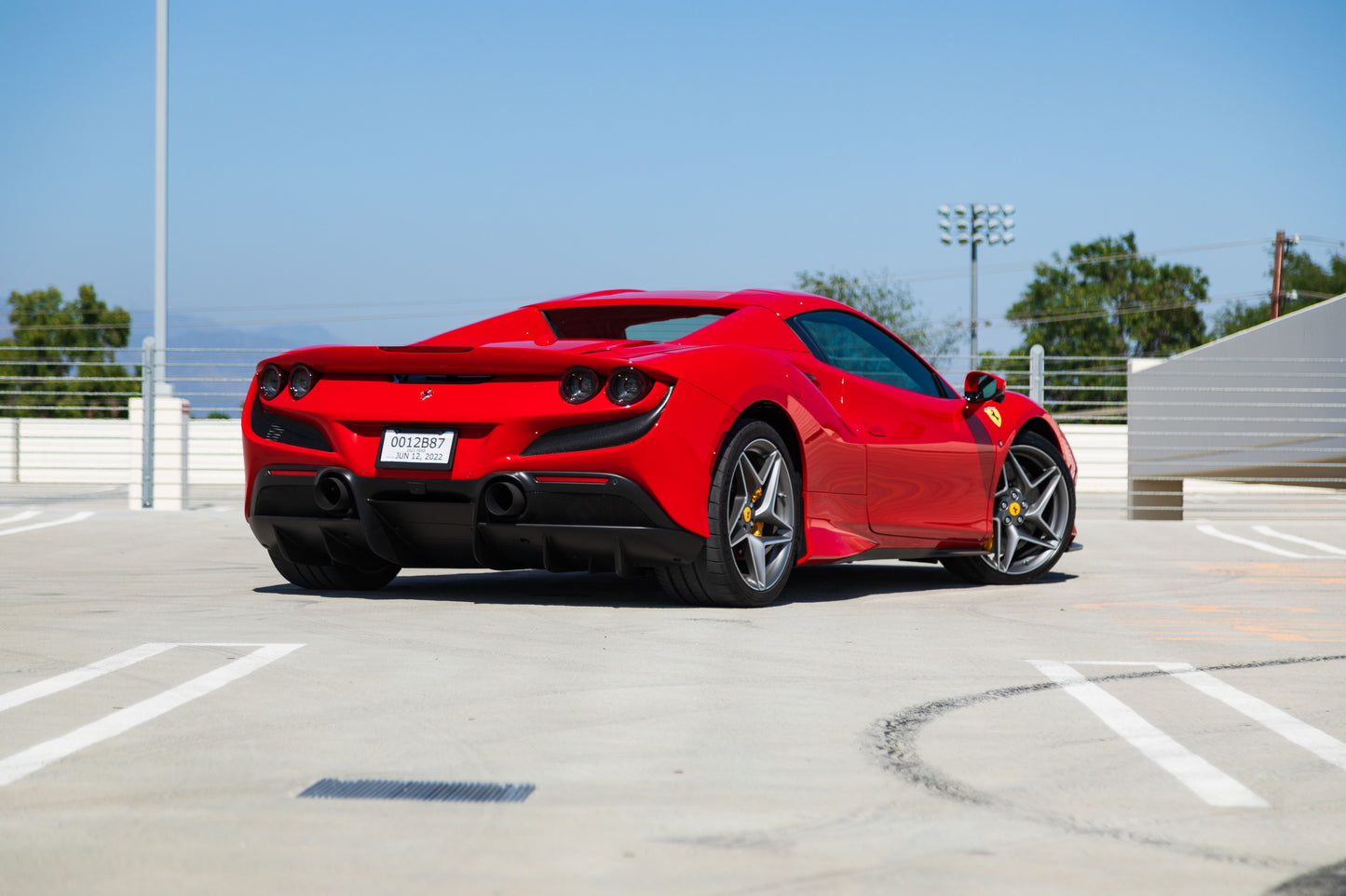 Red Ferrari F8 (Exotic Car Rentals In Los Angeles)