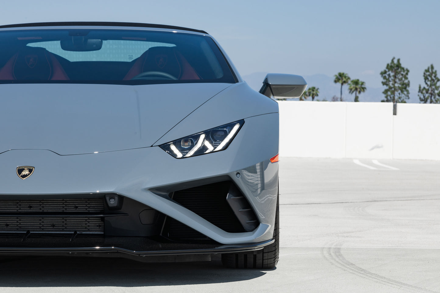 Grey Lamborghini Huracan Evo Spyder Nardo (Exotic Car Rentals In Los Angeles)