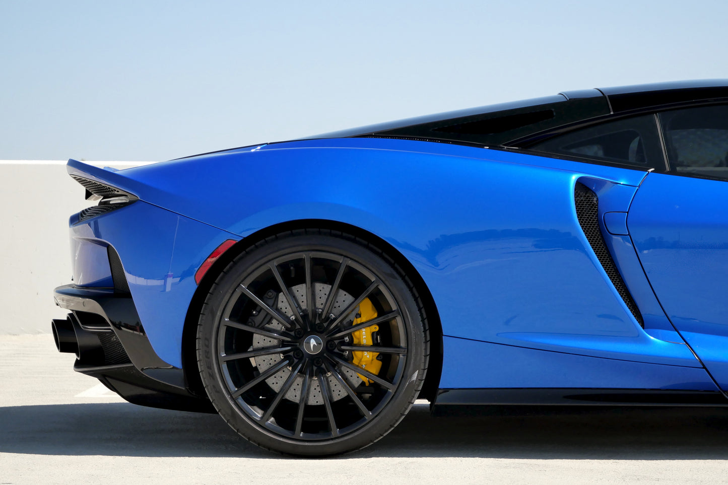 Blue Mclaren GT Coupe (Exotic Car Rentals In Los Angeles)