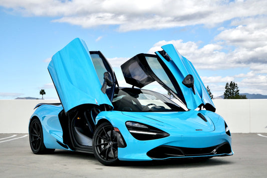 Blue Mclaren 720s Coupe (Exotic Car Rentals In Los Angeles)