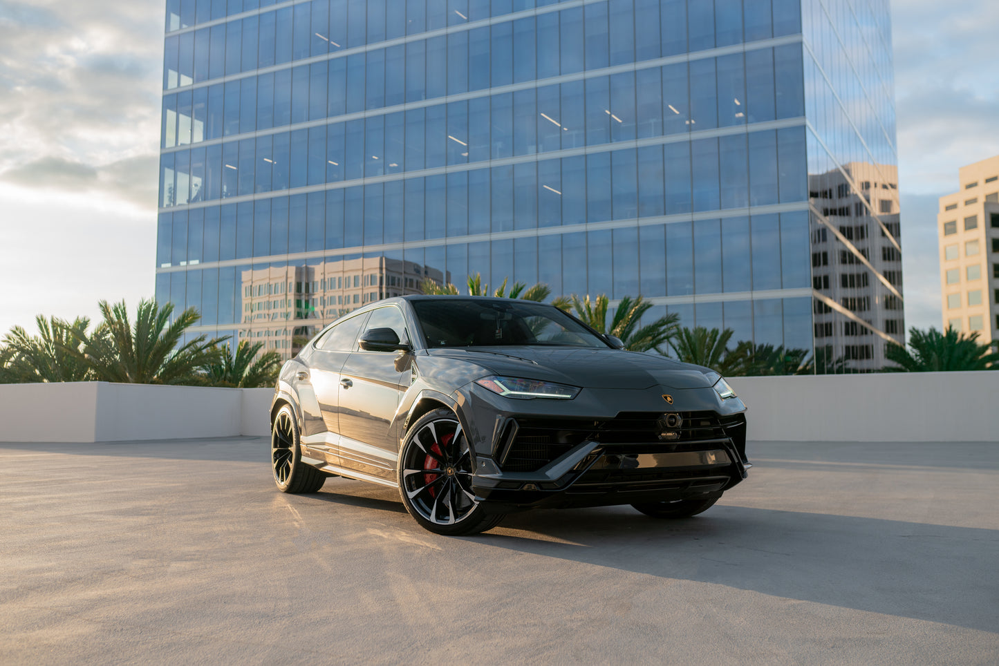 Grey Lamborghini Urus S (Exotic Car Rentals In Los Angeles)