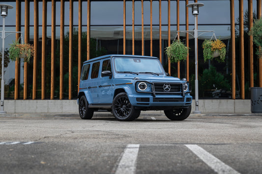 Blue Mercedes Benz G550 China (Exotic Car Rentals In Los Angeles)